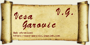 Vesa Garović vizit kartica